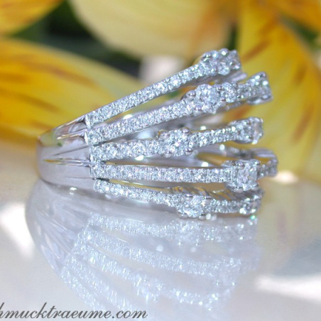 Multi Row Diamond Ring