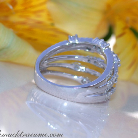 Multi Row Diamond Ring