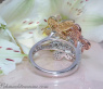 Diamanten Schmetterling Ring mit Rubinen & Saphire