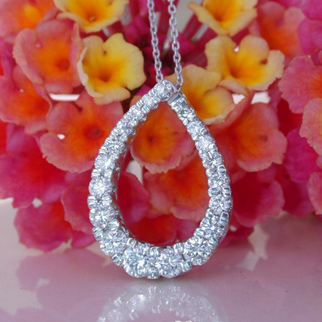 Precious Diamond Pear Pendant