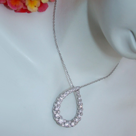 Precious Diamond Pear Pendant