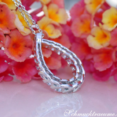Precious Diamond Pear Pendant