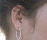 Pretty Diamond Hoop Earrings (Ø 31 mm)