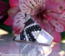 Stately Black & White Diamond Ring (Zig-Zag Style)