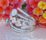 Multirow Diamond Ring (Heart Design)