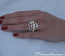 Multirow Diamond Ring (Heart Design)