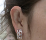 Feminine Diamond Heart Huggie Earrings