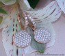Pretty Diamond Earrings in Rose gold 14k
