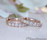 Pretty Diamond Earrings in Rose gold 14k