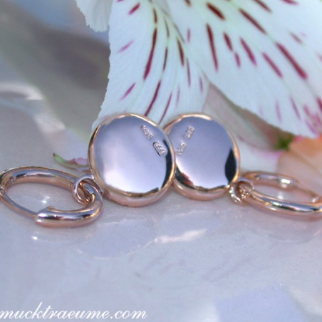 Pretty Diamond Earrings in Rose gold 14k