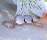 Pretty Diamond Earrings in Rose gold 14k
