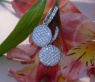 Pretty Diamond Earrings in White gold 14k