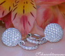 Pretty Diamond Earrings in White gold 14k