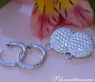 Pretty Diamond Earrings in White gold 14k