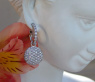 Pretty Diamond Earrings in White gold 14k