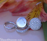 Pretty Diamond Earrings in White gold 14k