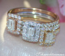 Three enchanting diamond rings (stacking rings)