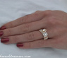 Three enchanting diamond rings (stacking rings)