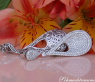 Stately Pear Shape Danling Earrings with Diamonds