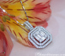 Exquisite Diamond Pendant with Baguette Diamonds