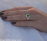 Precious Emerald Ring with Diamonds