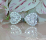 Feminine Diamond Hert Stud Earrings