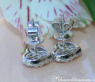 Feminine Diamond Hert Stud Earrings