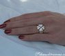 Drei Brillanten Herz Ringe