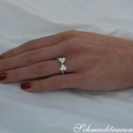 Drei Brillanten Herz Ringe