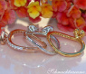 Drei Brillanten Herz Ringe