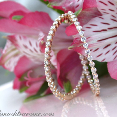 Handsome Diamond Hoop Earrings (Ø 35 mm)