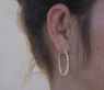 Handsome Diamond Hoop Earrings (Ø 35 mm)