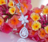 Exquisite Diamond Pear Pendant with Marquise Diamonds