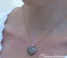 Beautiful Brown Diamond Heart Pendant incl. Chain