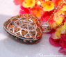 Beautiful Brown Diamond Heart Pendant incl. Chain