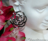 Picture Perfect Rose Earrings with Black Diamonds