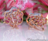 Picture Perfect Rose Earrings with Natural Brown Diamonds