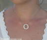 Elegant Diamond Circle Pendant