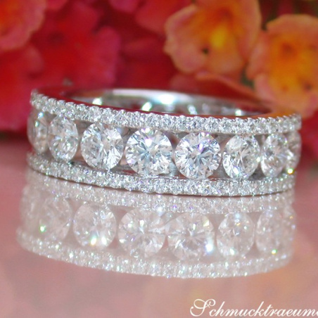 Hochkarätiger Brillanten Memory Ring