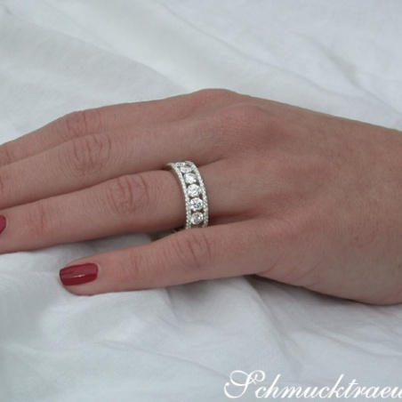 Hochkarätiger Brillanten Memory Ring