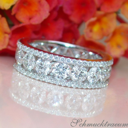 Hochkarätiger Brillanten Memory Ring