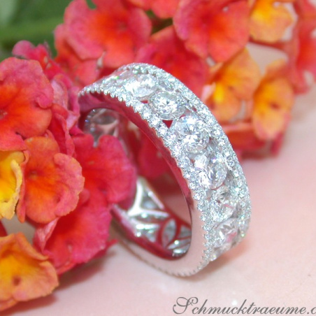 Hochkarätiger Brillanten Memory Ring