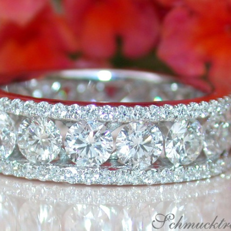 Hochkarätiger Brillanten Memory Ring