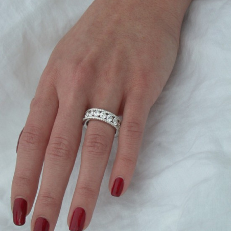 Hochkarätiger Brillanten Memory Ring