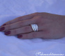 Three Curved Stacking Rings with Diamonds