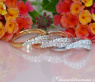 Three Curved Stacking Rings with Diamonds