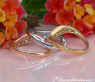 Three Curved Stacking Rings with Diamonds