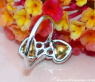 Feminine Diamond Heart Ring with Yellow Diamonds