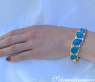 Stately Boulder Opal Bangle with Diamonds