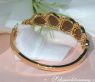 Stately Boulder Opal Bangle with Diamonds